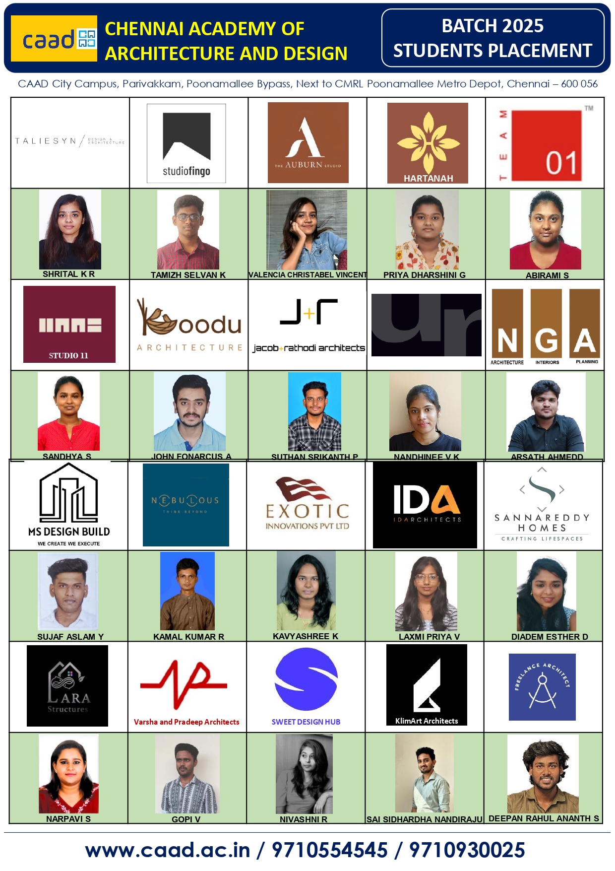 Batch 2025 Placement Poster 2